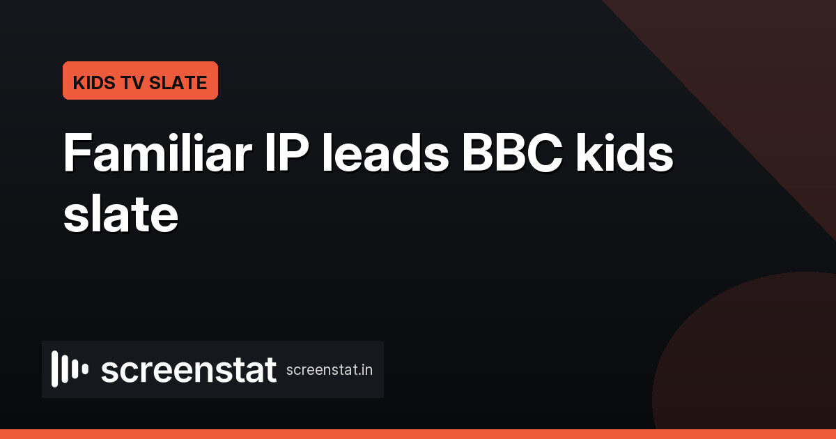 BBC children's slate: familiar IP plus purpose-led titles