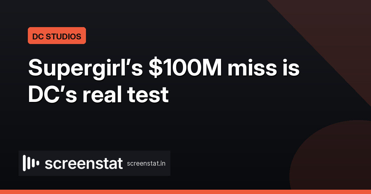 Supergirl’s $100 Million Gross Is DC’s Real Report Card