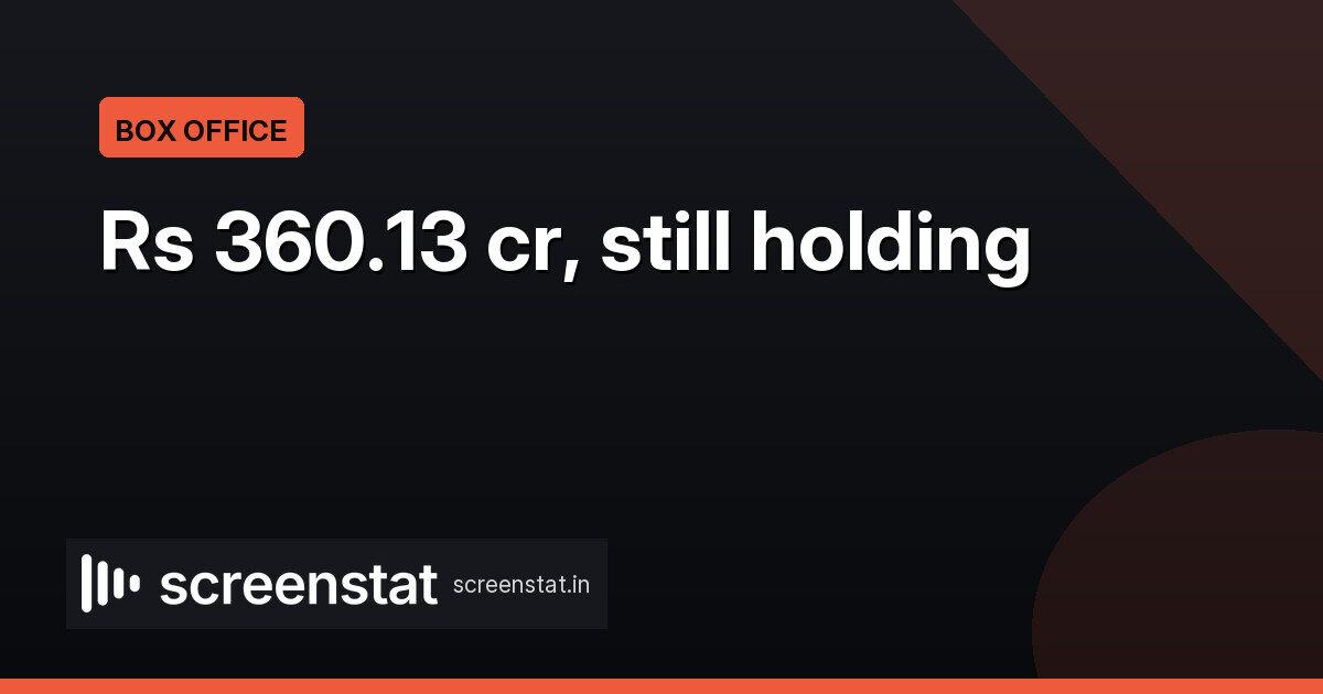 Drishyam 3 The Conclusion tops Rs 360.13 cr India net on Day 21