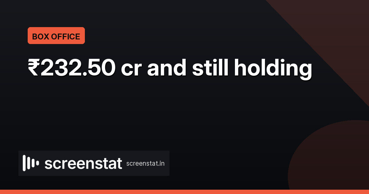Drishyam 3 hits ₹232.50 cr India net on Day 6