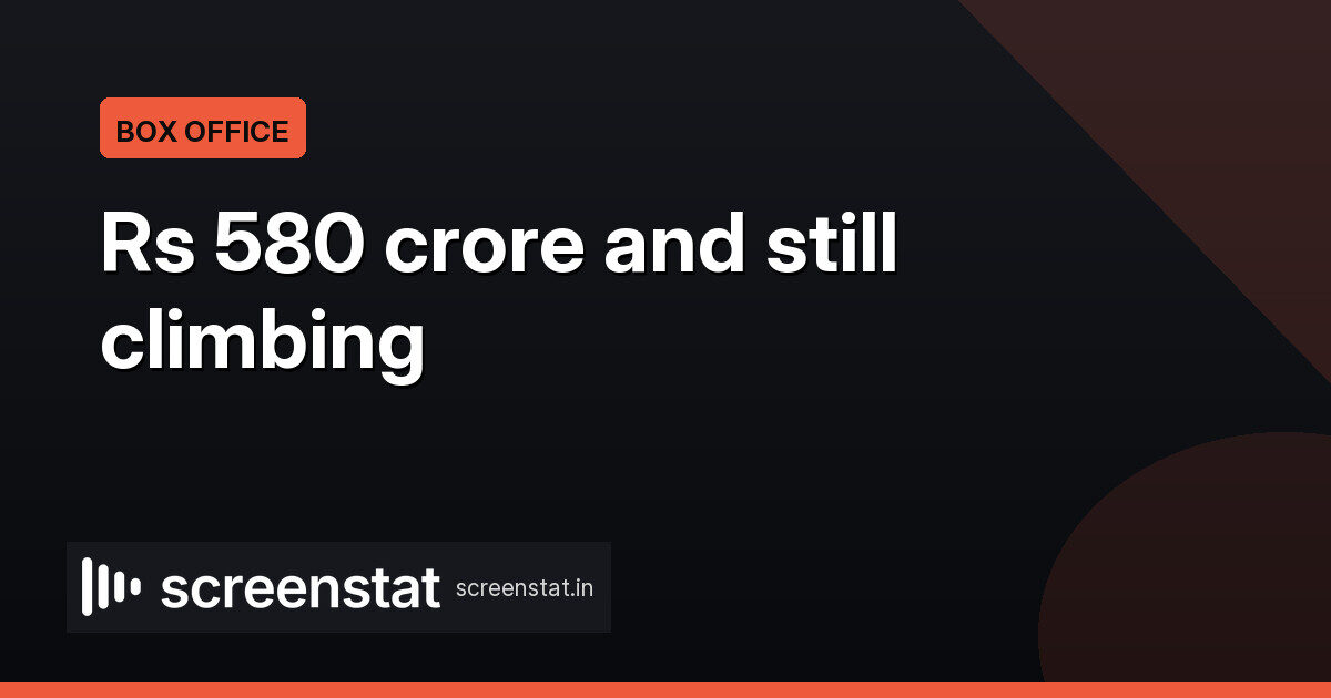 Drishyam 3 Hindi hits Rs 580.22 crore, leads by Rs 300 crore