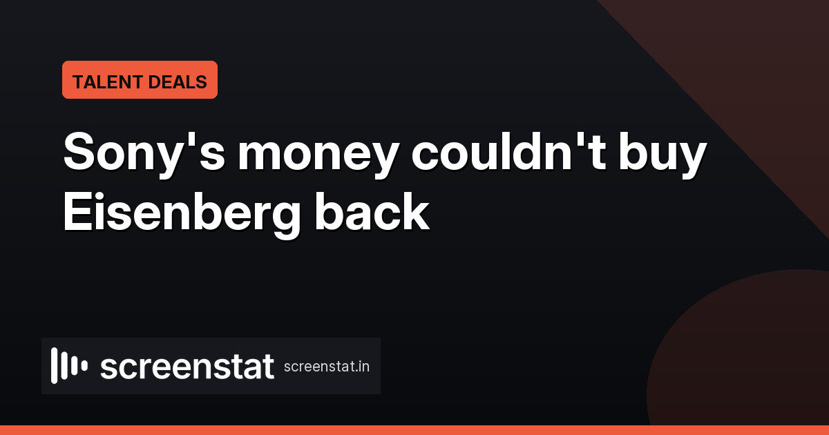 Jesse Eisenberg Turned Down Sony’s Social Reckoning Offer