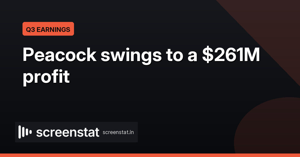 Peacock Swings From $217M Loss to $261M Profit