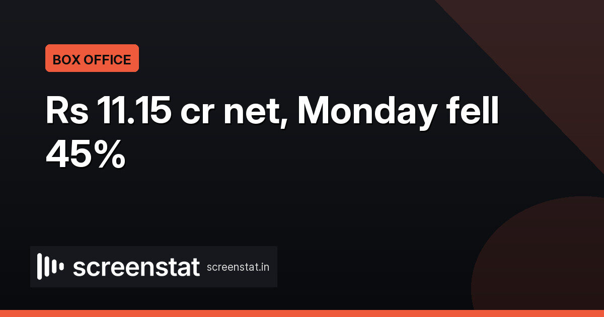 Prahaar nets Rs 11.15 cr in 4 days; Monday drops 45%