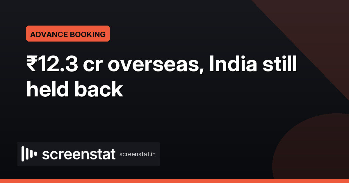 Ramayana overseas advance bookings reach ₹12.3 cr