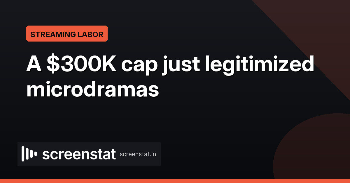 SAG-AFTRA’s $300K Cap Reshapes Vertical Microdramas