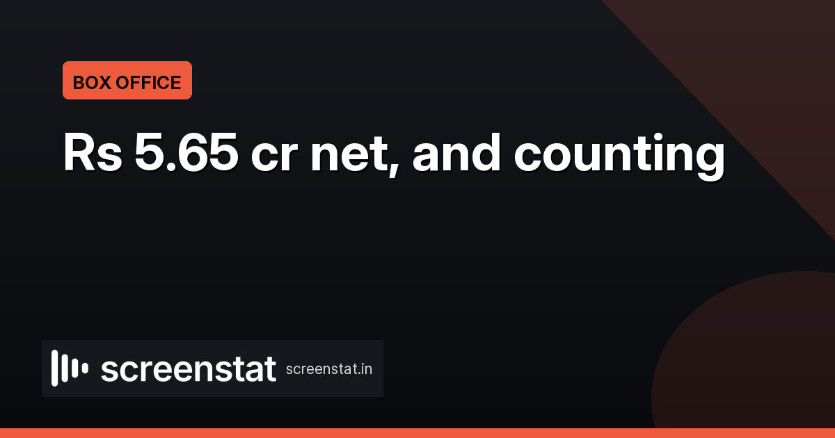 Udta Teer at Rs 5.65 crore India net so far