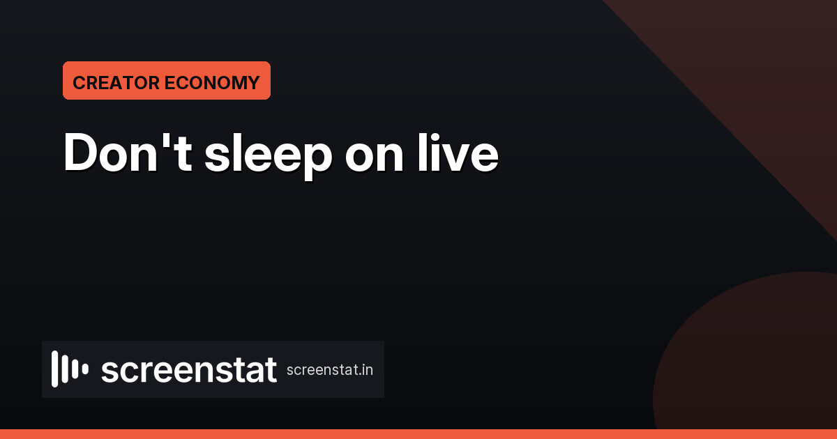 YouTube tells creators not to sleep on live streaming